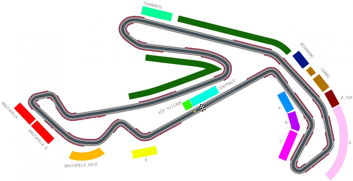 Grand Prix of San Marino . - Grandstand C (Saturday + Sunday)